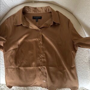 Banana Republic Brown Button-Up Shirt